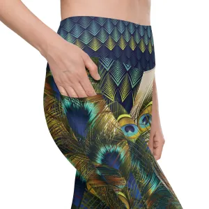 Peacock Leggings with pockets