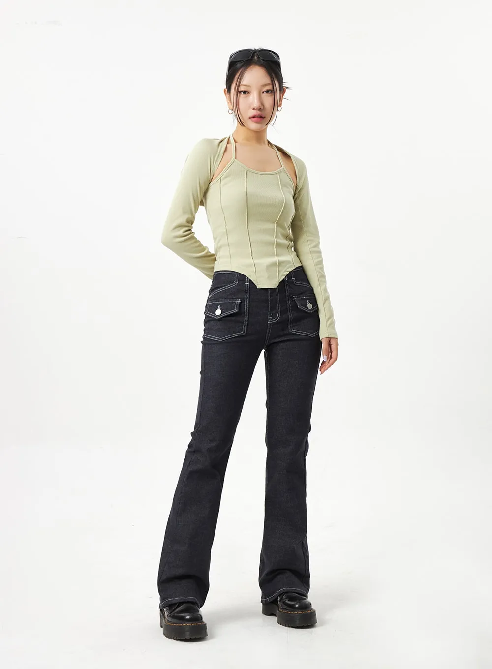 Pocket Bootcut Jeans CA320