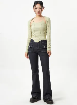 Pocket Bootcut Jeans CA320