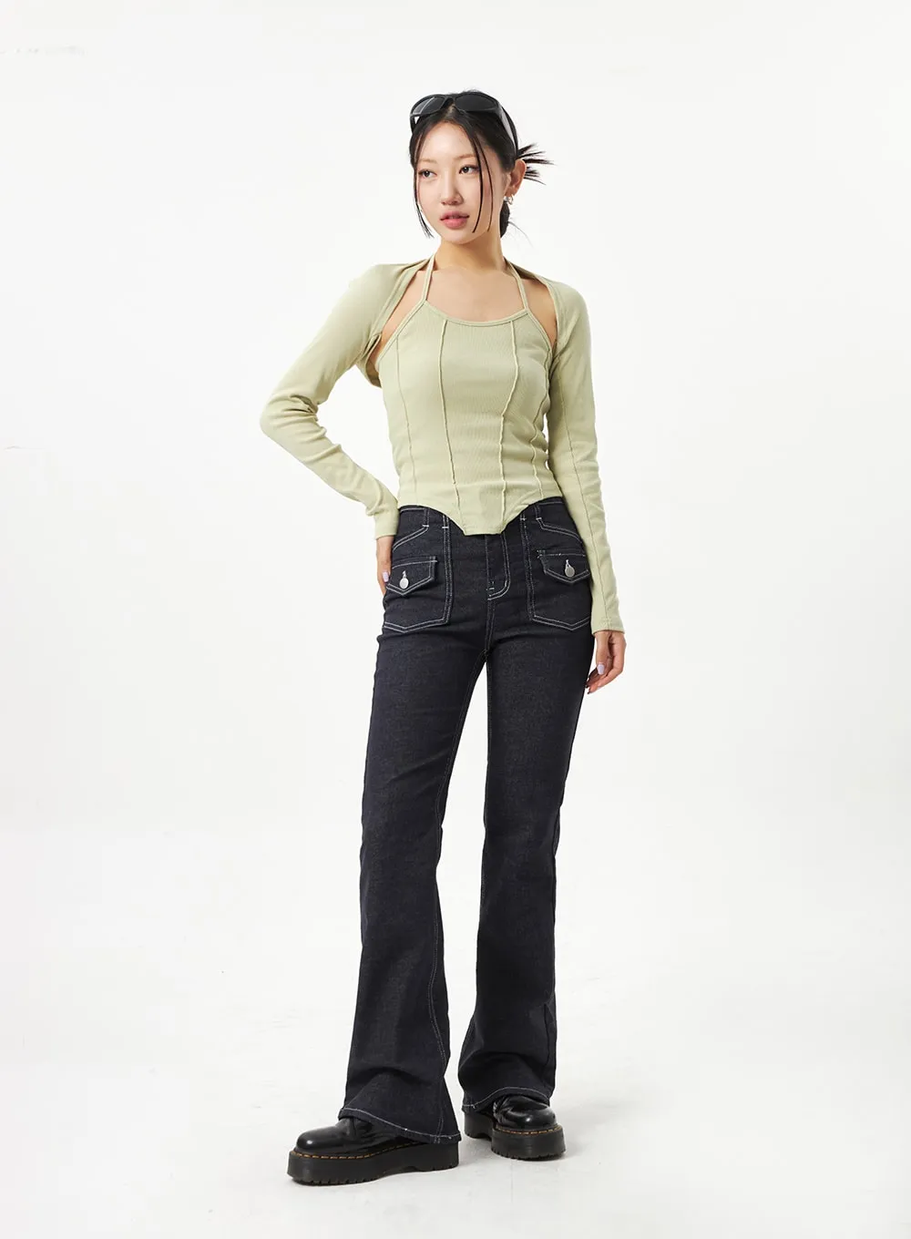 Pocket Bootcut Jeans CA320