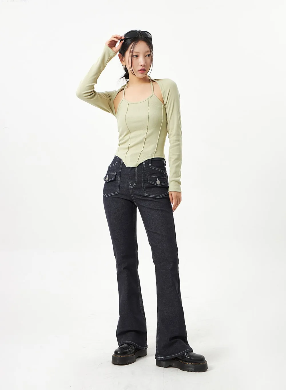 Pocket Bootcut Jeans CA320