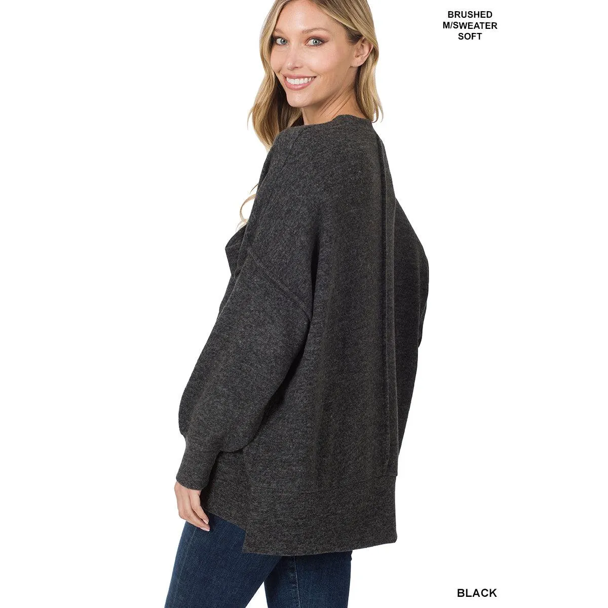 Pocket Sweater in Black