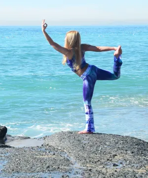 Purple Aura Tie Dye Yoga Pants