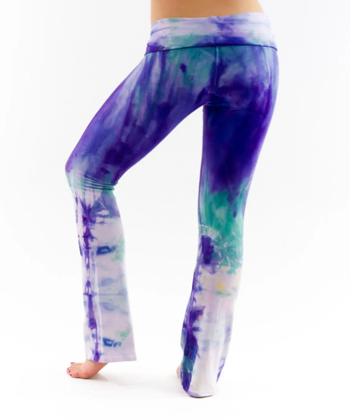 Purple Aura Tie Dye Yoga Pants