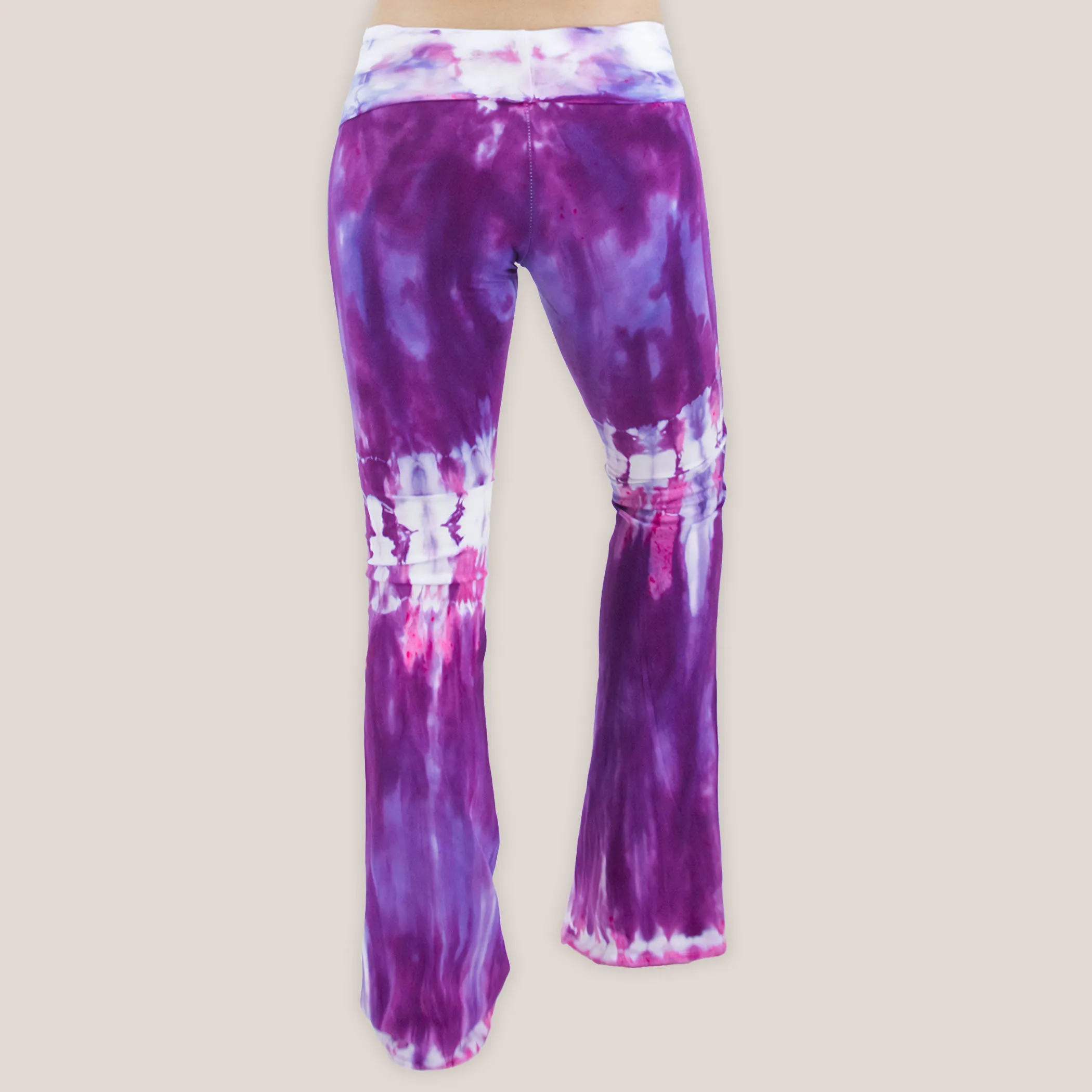 Purple Lilac Tie Dye Yoga Pants