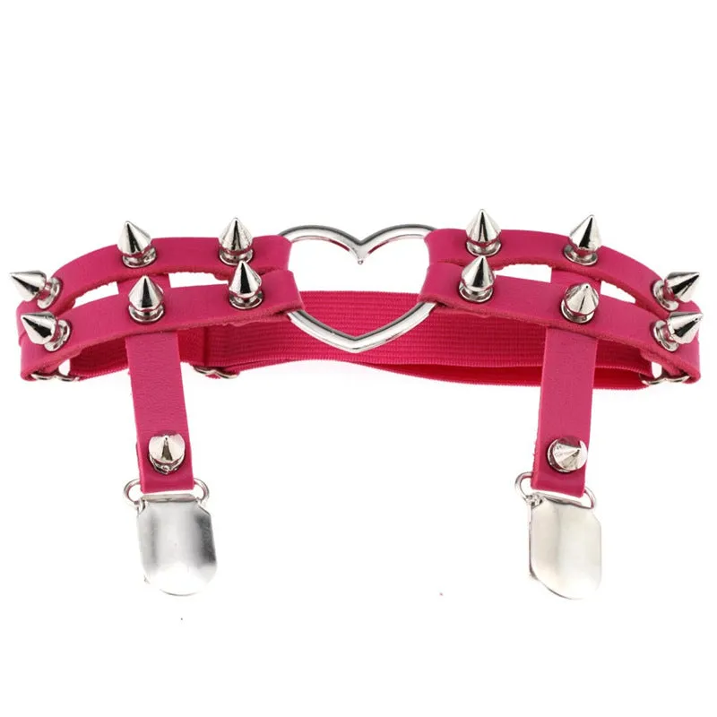 "HARAJUKU PUNK LOVE STUD" GARTER Y040601