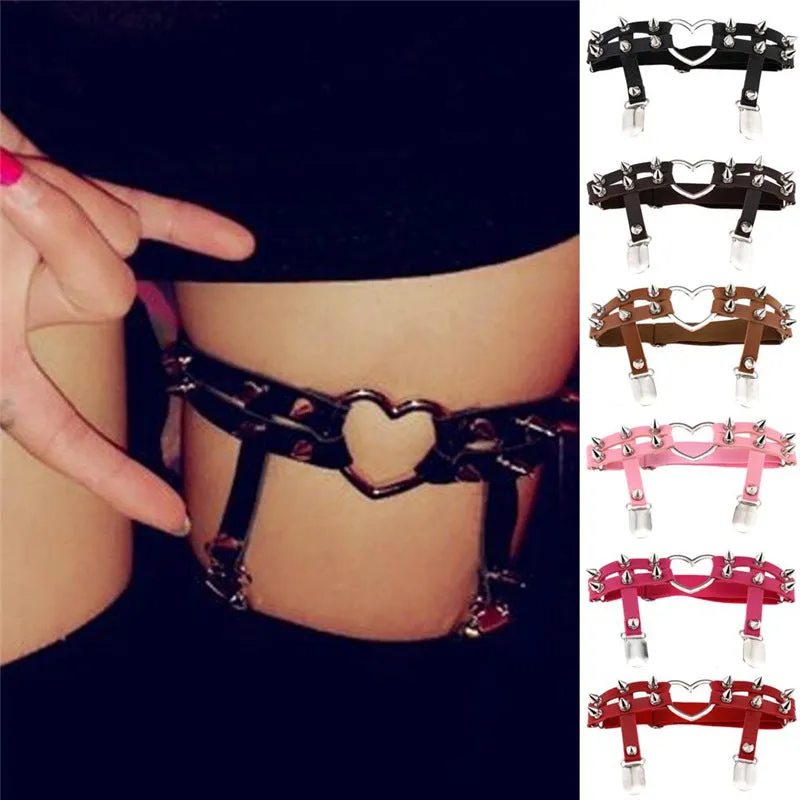 "HARAJUKU PUNK LOVE STUD" GARTER Y040601