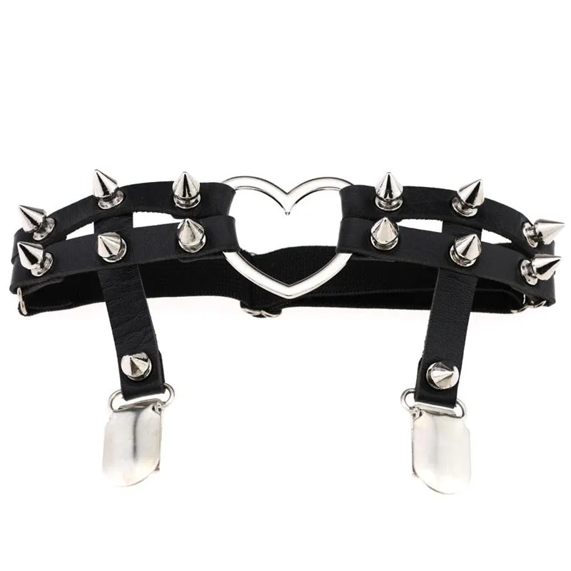 "HARAJUKU PUNK LOVE STUD" GARTER Y040601