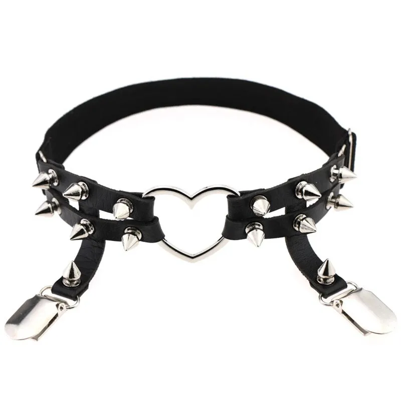 "HARAJUKU PUNK LOVE STUD" GARTER Y040601
