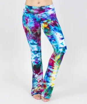 Rainbow Ice Dye Yoga Pants