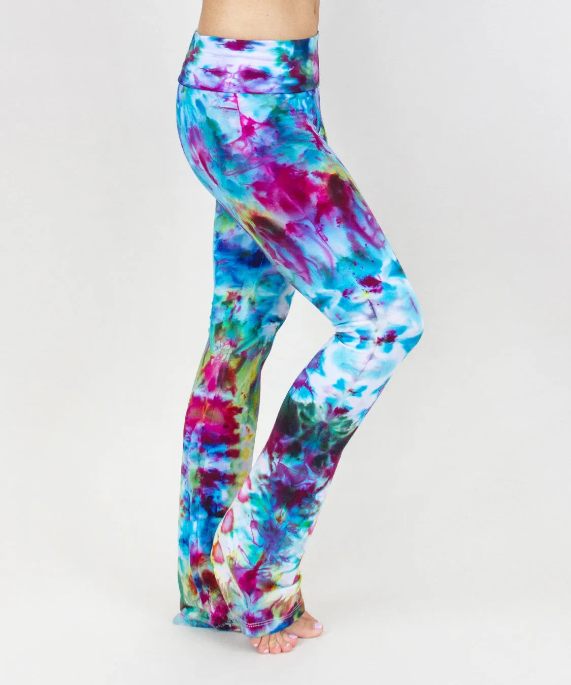 Rainbow Ice Dye Yoga Pants