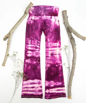 Raspberry Rose Tie Dye Yoga Pants