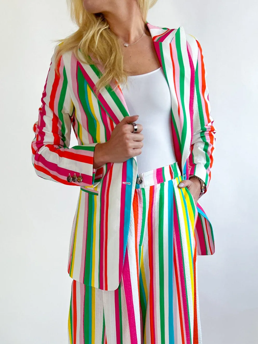 Raya Seersucker Blazer