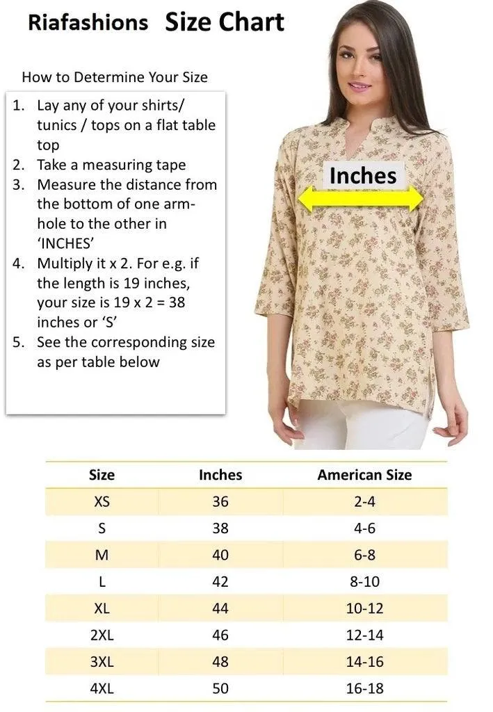 Readymade Printed Cotton Kurta