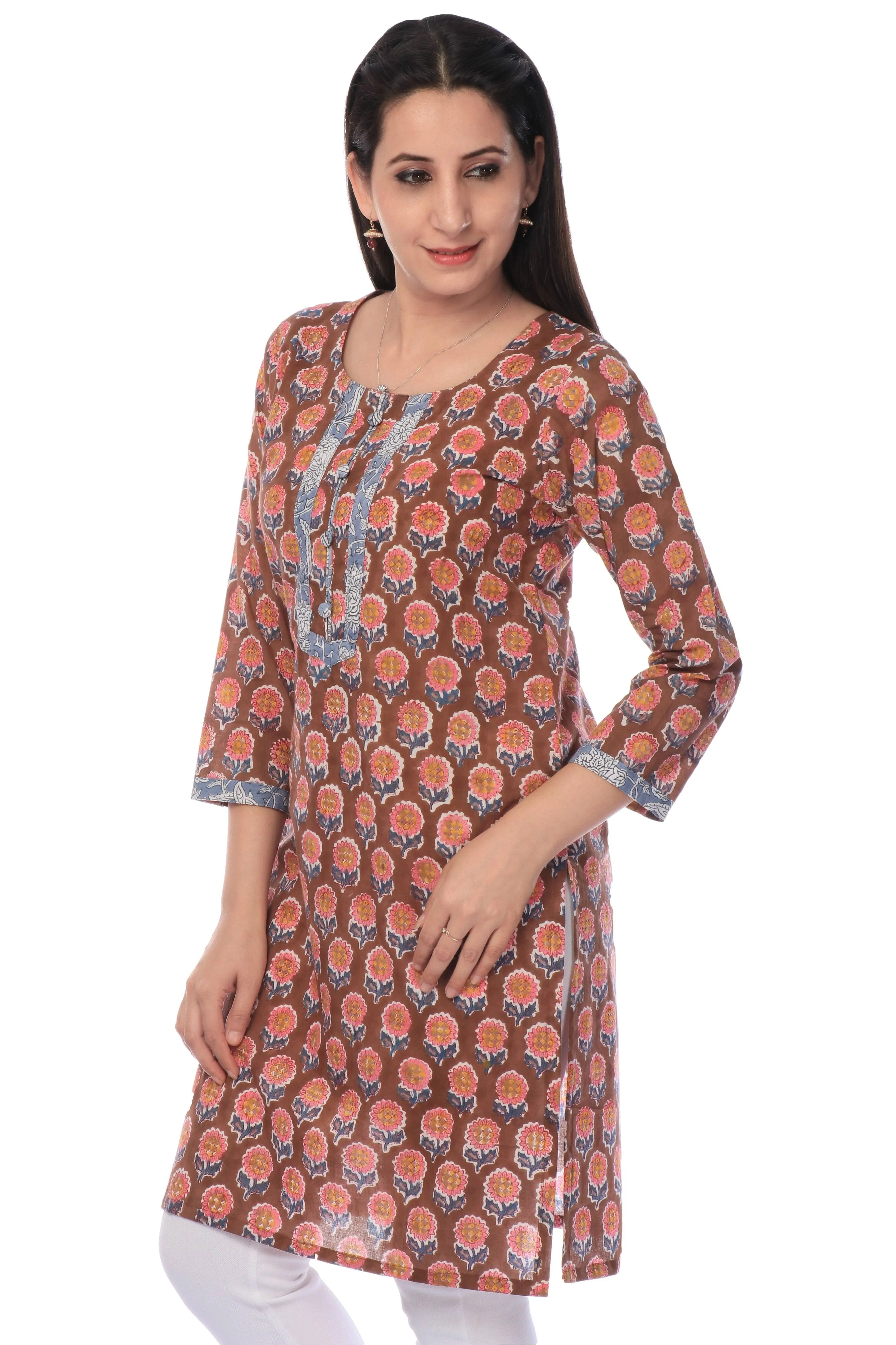 Readymade Printed Cotton Kurta