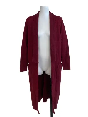 Red Speckled Long Cardigan