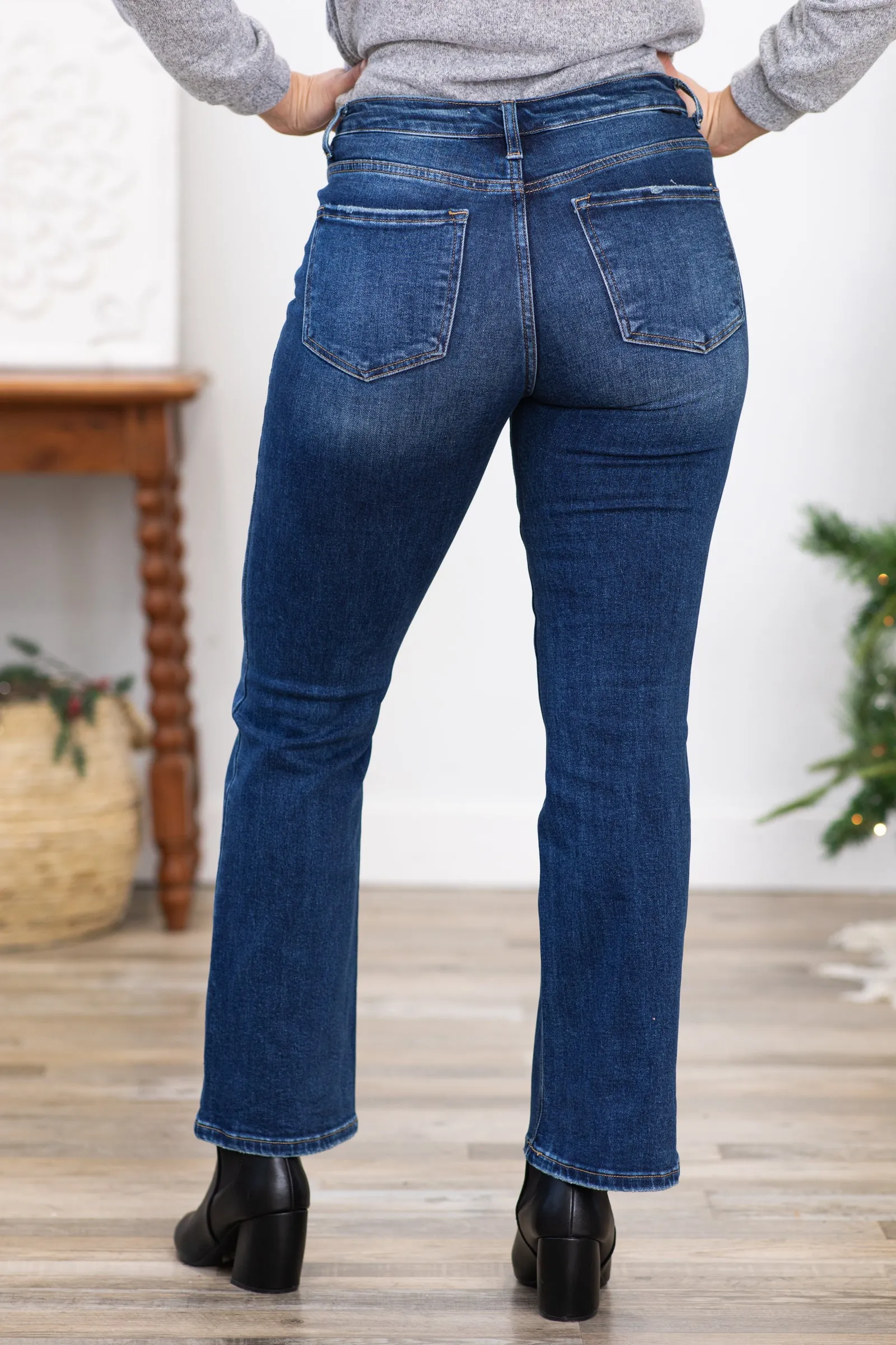 Risen Mid Rise Relaxed Bootcut Jeans
