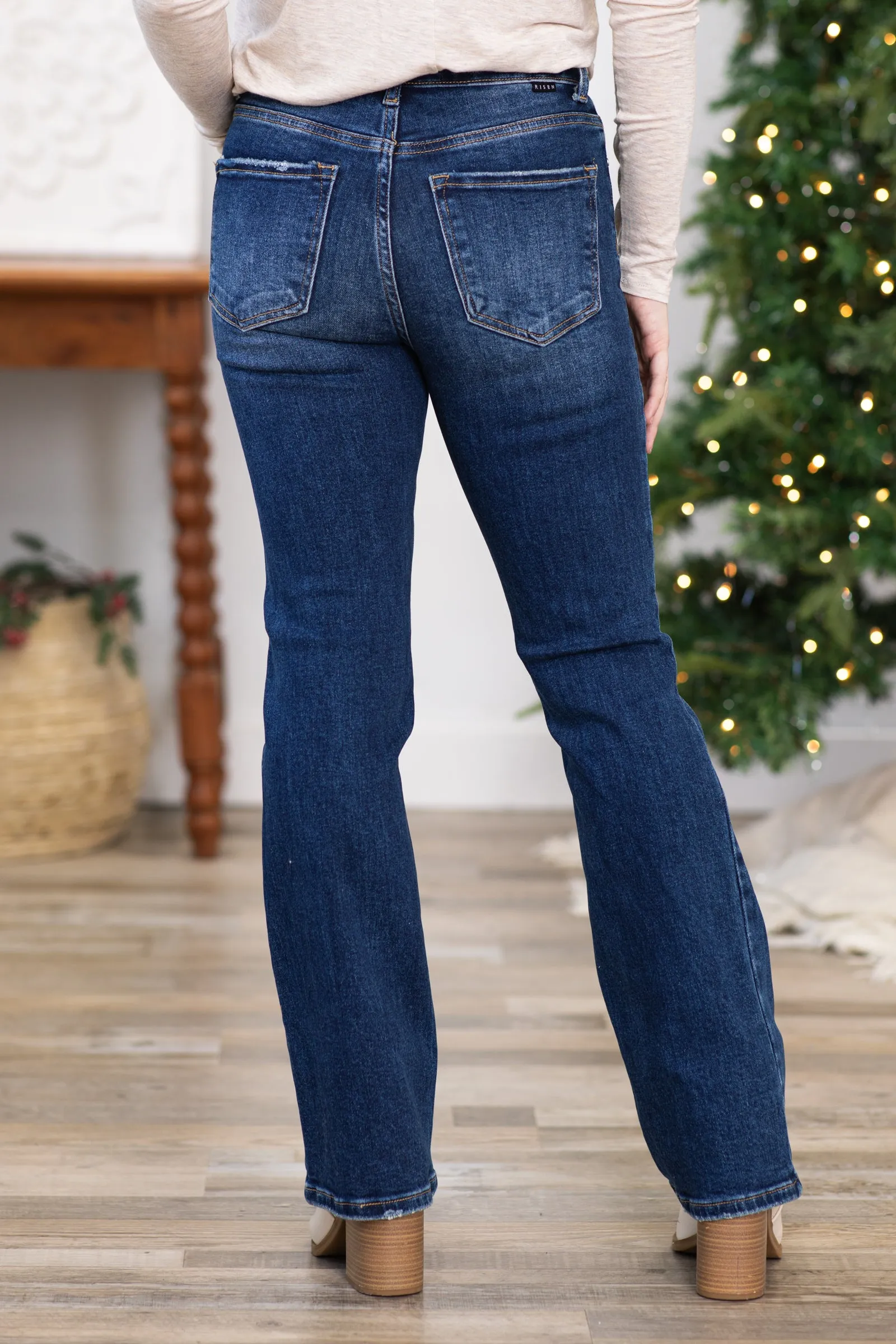 Risen Mid Rise Relaxed Bootcut Jeans