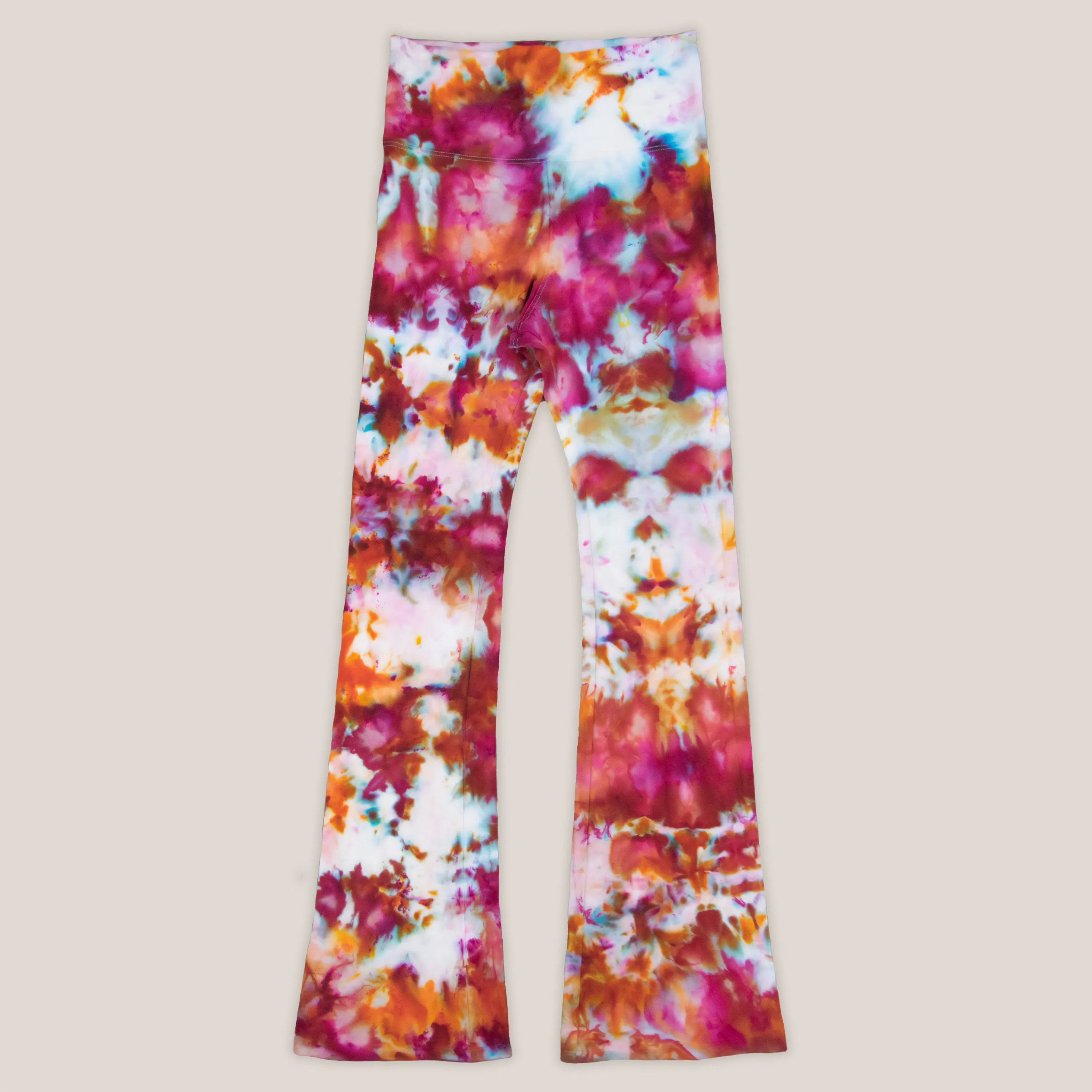 Rose Sunset Ice Dye Yoga Pants