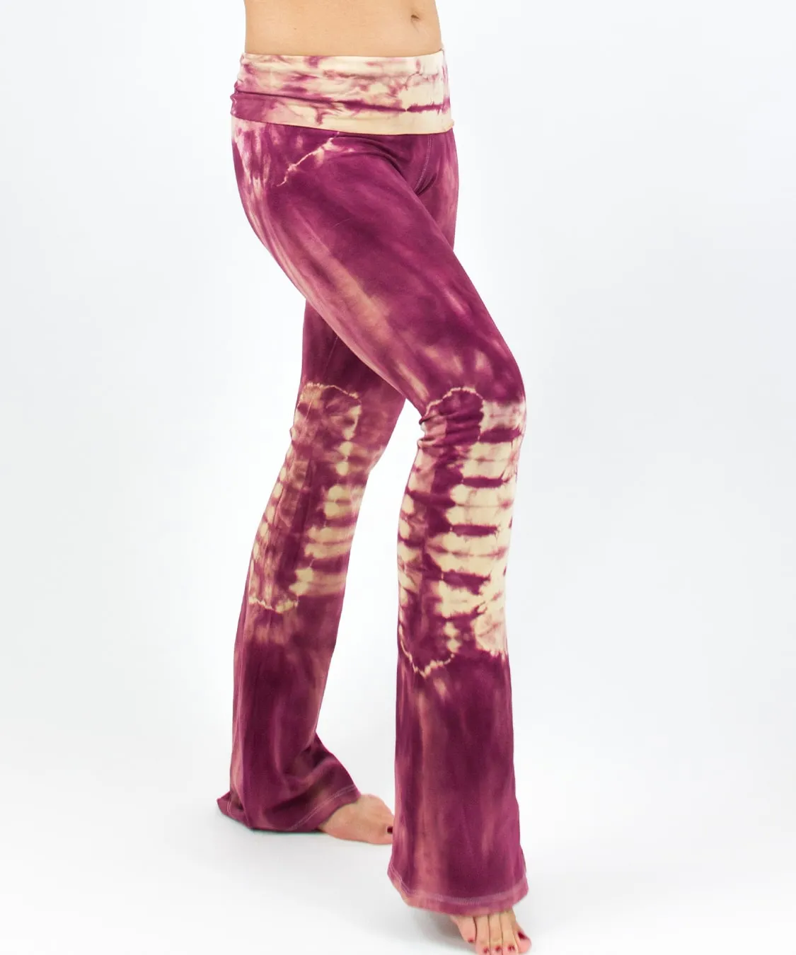 Rose Water Tie Dye Yoga Pants