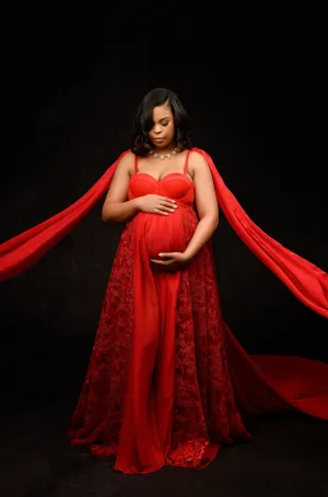 Ruby Red Gown