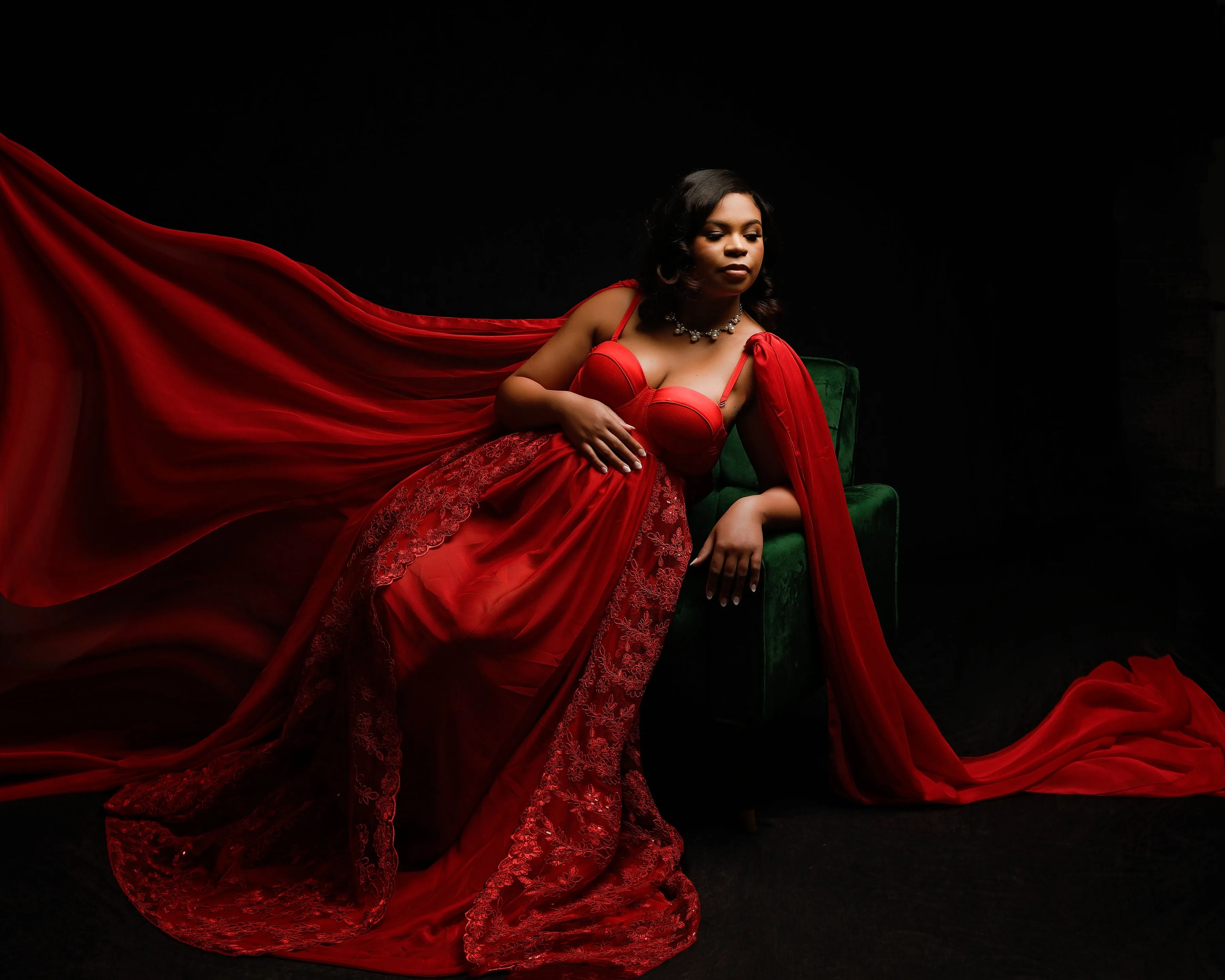 Ruby Red Gown