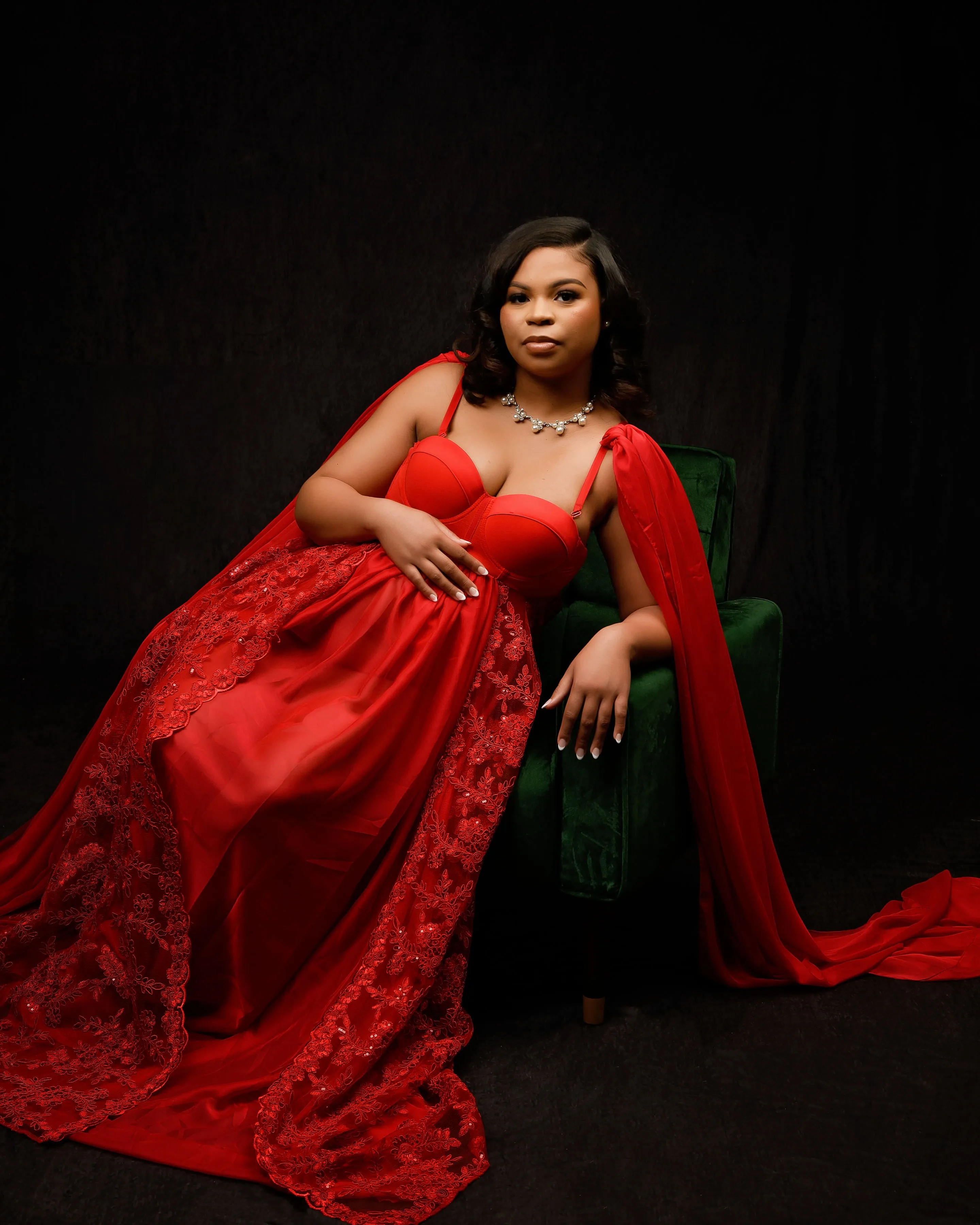 Ruby Red Gown