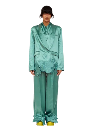 SAGE GREEN RIBBIT BLAZER