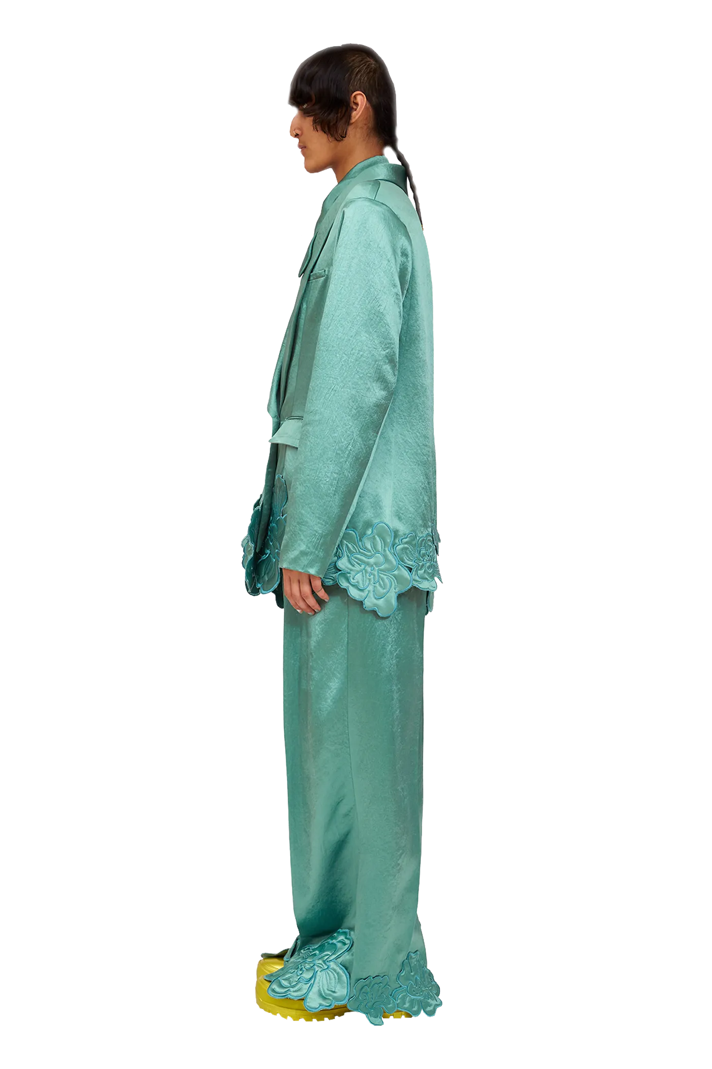 SAGE GREEN RIBBIT BLAZER