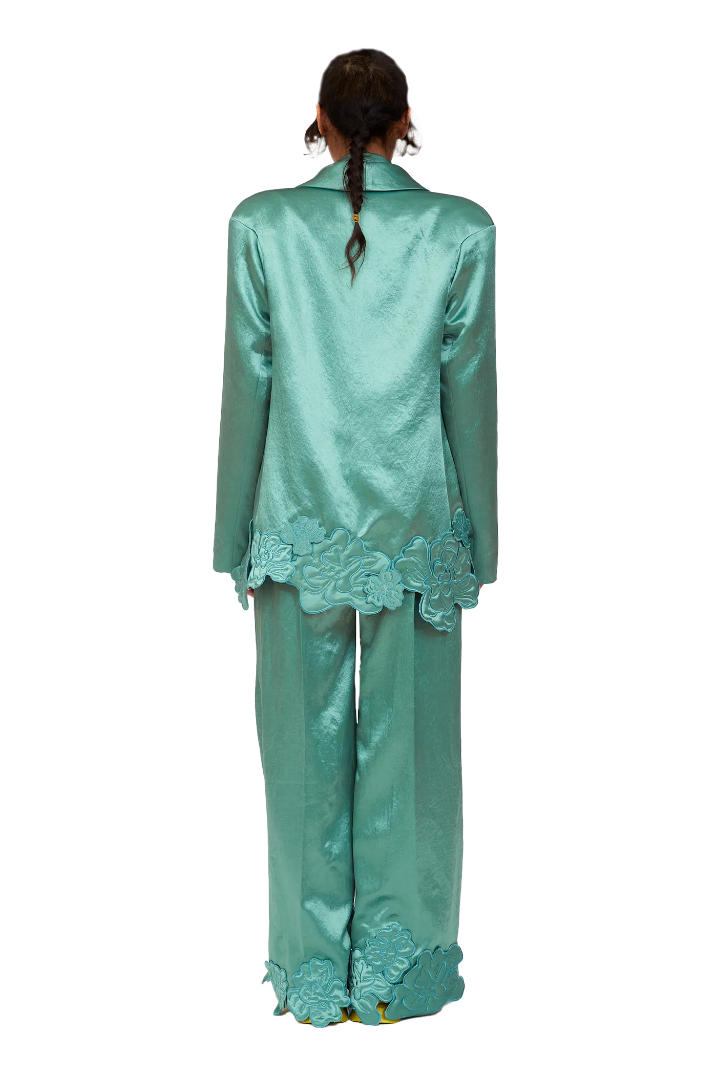 SAGE GREEN RIBBIT BLAZER