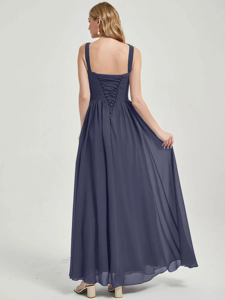 Stormy Strapless Sweetheart  Chiffon Maternity Maxi Bridesmaid Dress