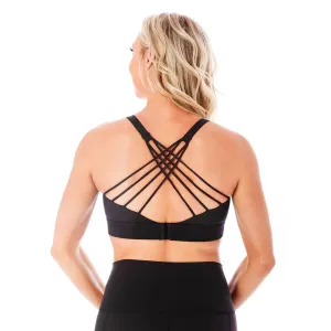 Strappy Back Mid Support Nursing Sports Bra