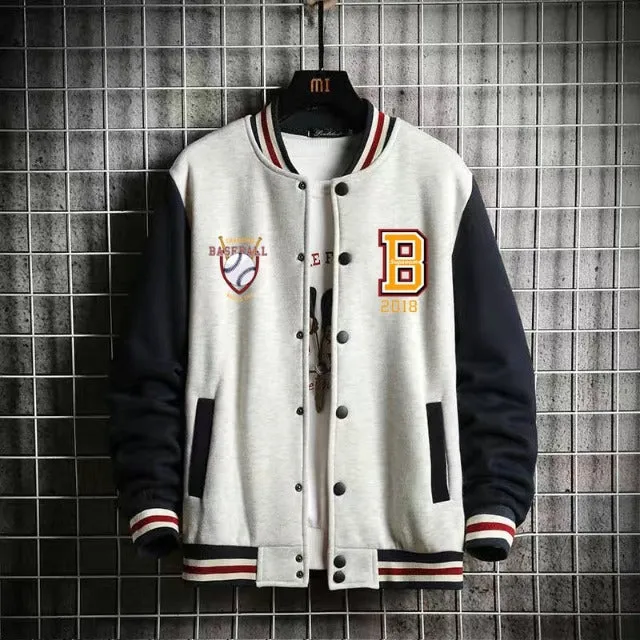 Stylish retro Varsity baseball bomber jacket