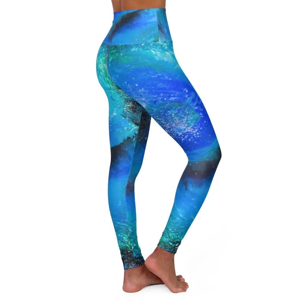 Swirl Pour High Waisted Yoga Leggings