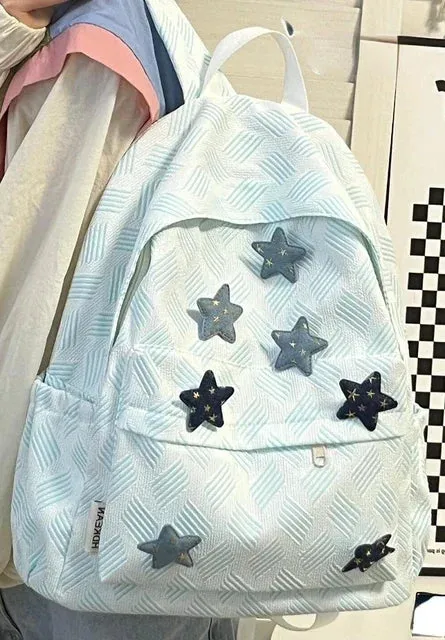 TAVIMART  -  Japanese Kawaii Sweet Satr Schoolbags All Match Y2k Aesthetic Women Bags Preppy Casual School Backpacks Students Harajuku Bag