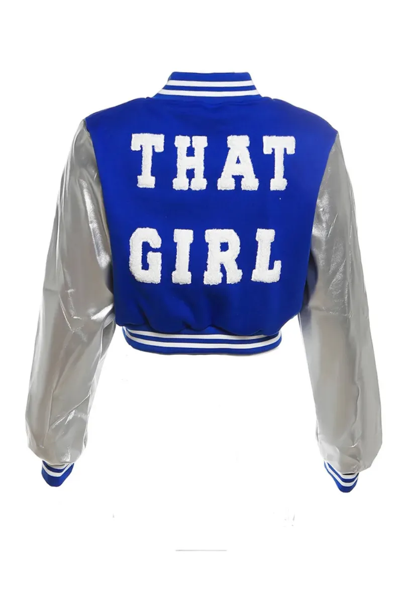 THAT GIRL VARSITY (BLACK) | JACKET (S-XL)