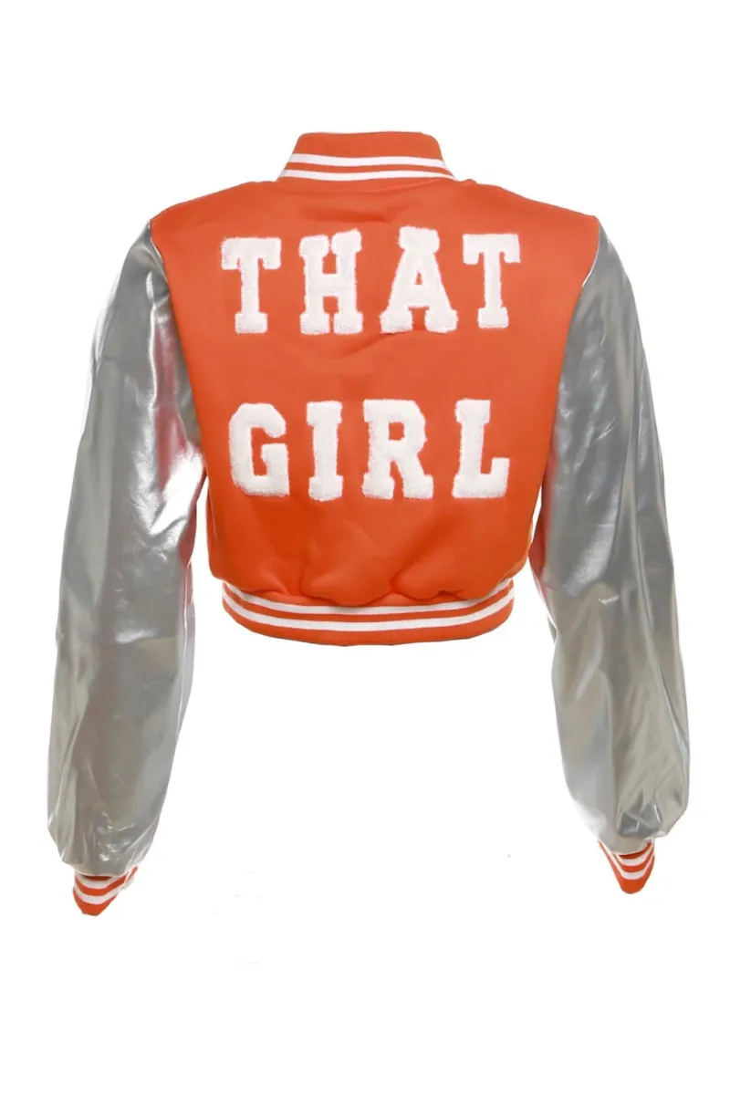 THAT GIRL VARSITY (PINK) | JACKET (S-XL)
