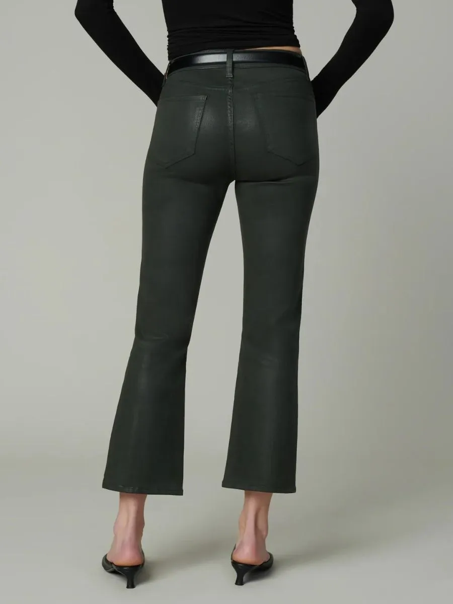 The Callie Autumn Forest Coated Cropped Bootcut