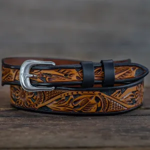 Two Tone Black Russet Floral