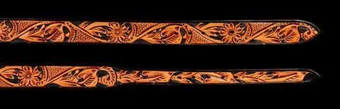 Two Tone Black Russet Floral