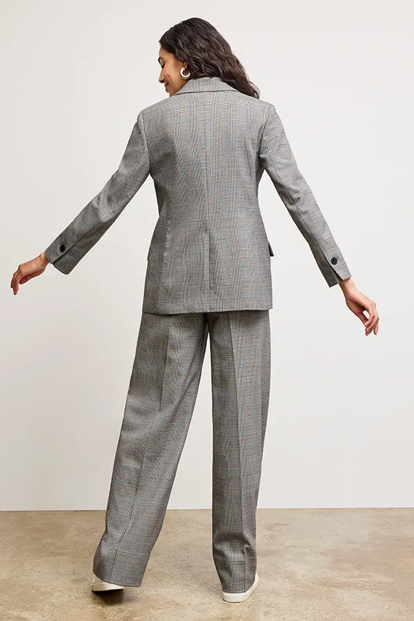 Tyner Director Blazer - Sharkskin :: Mixed Check