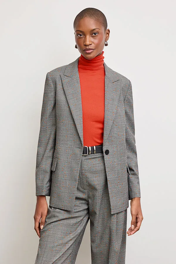 Tyner Director Blazer - Sharkskin :: Mixed Check