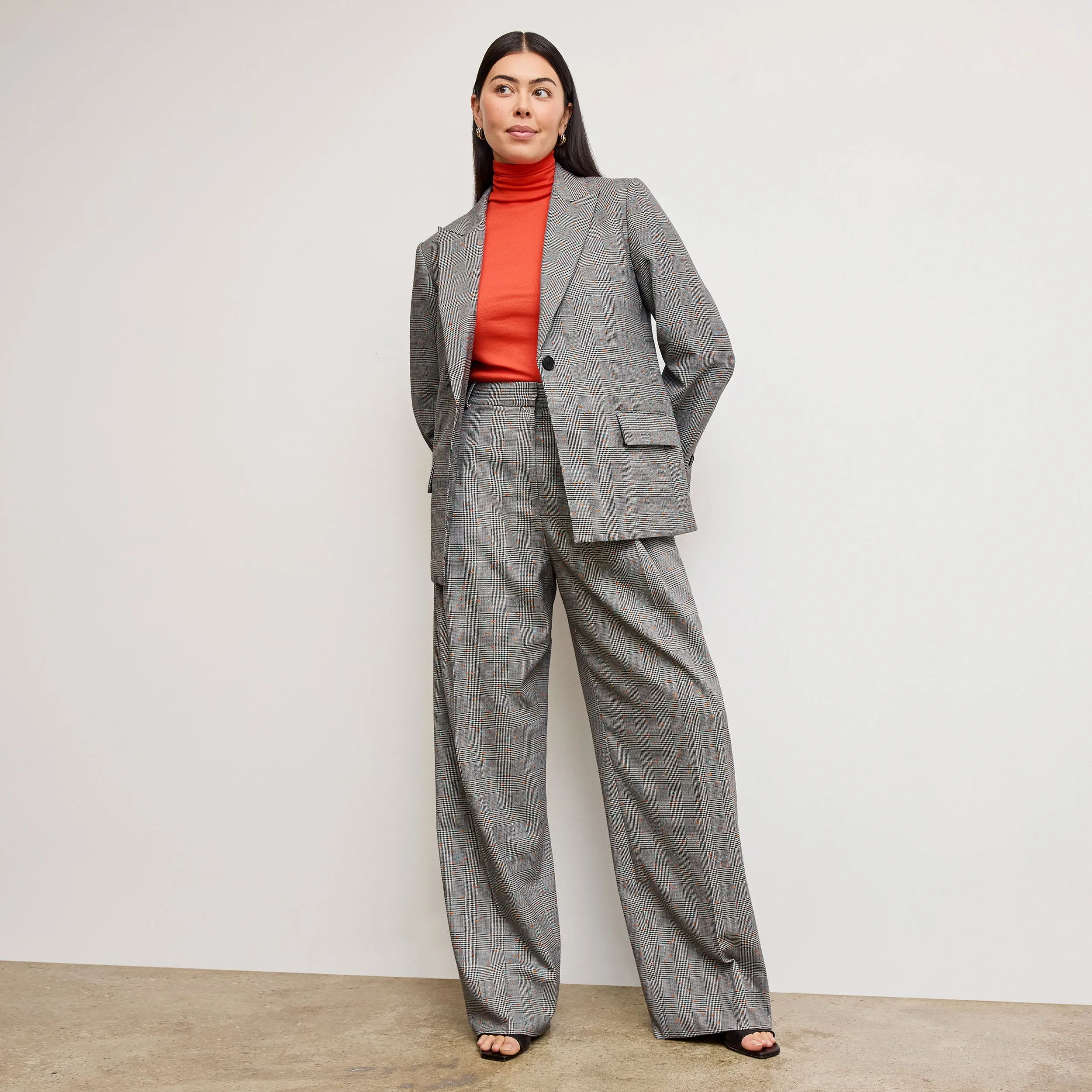Tyner Director Blazer - Sharkskin :: Mixed Check