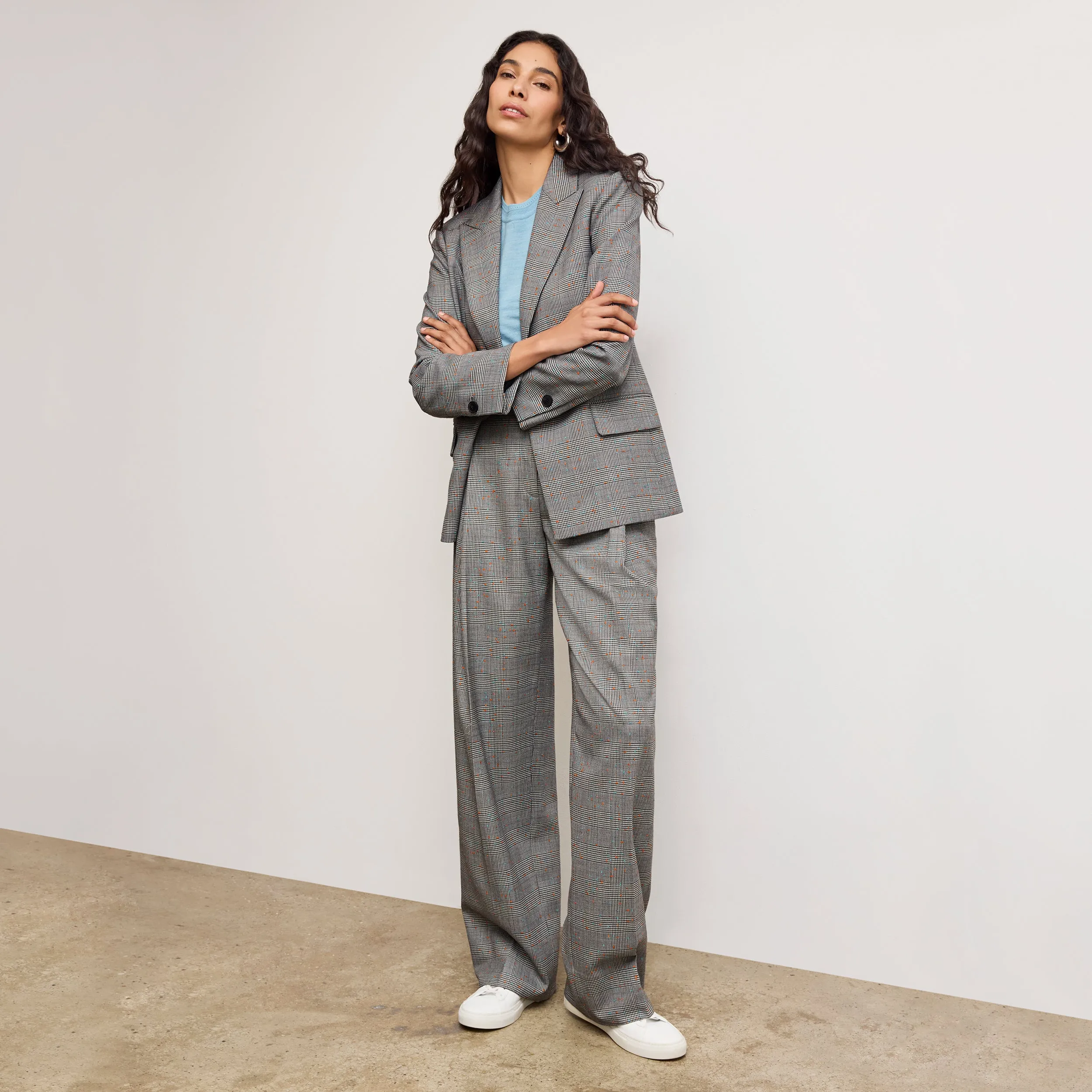 Tyner Director Blazer - Sharkskin :: Mixed Check
