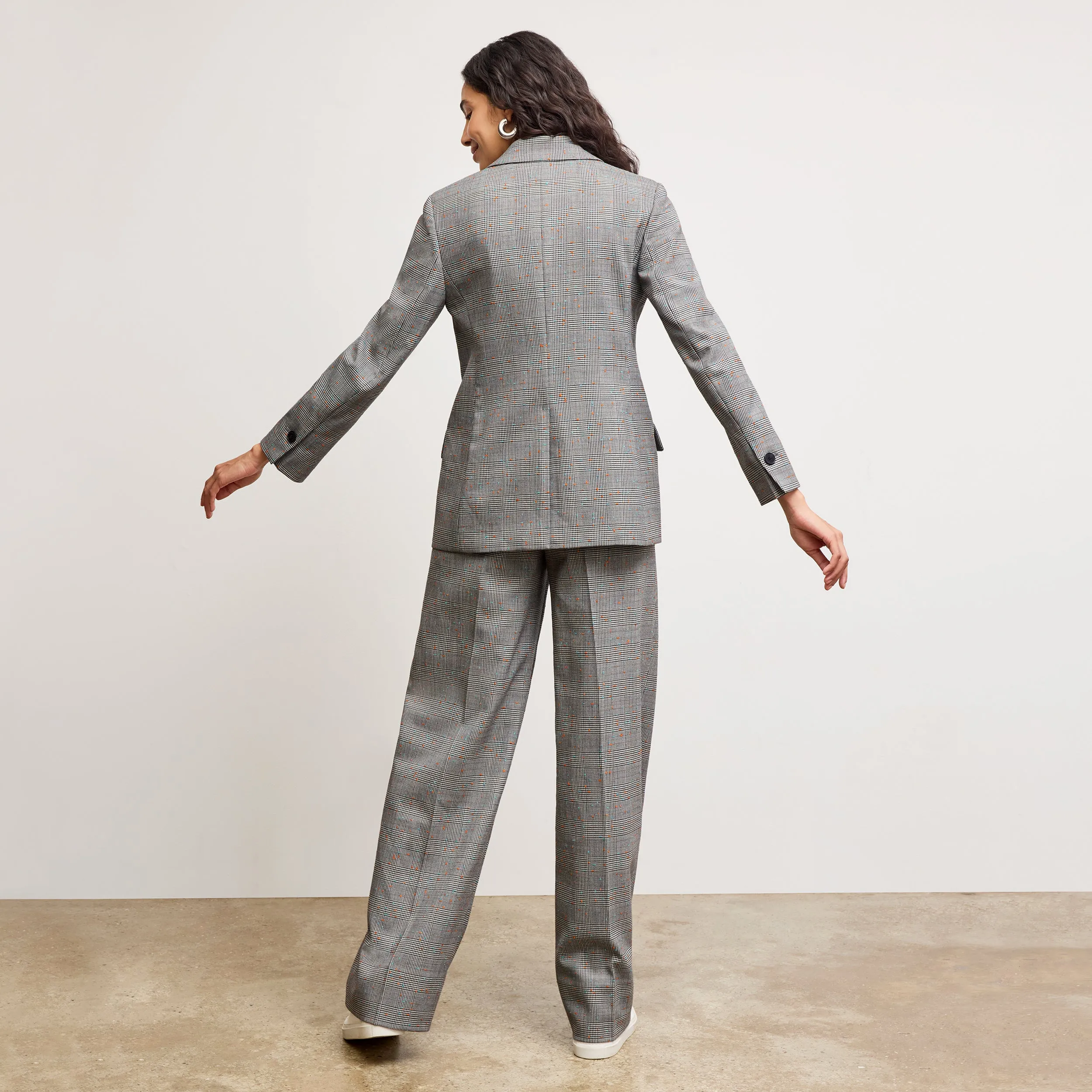 Tyner Director Blazer - Sharkskin :: Mixed Check