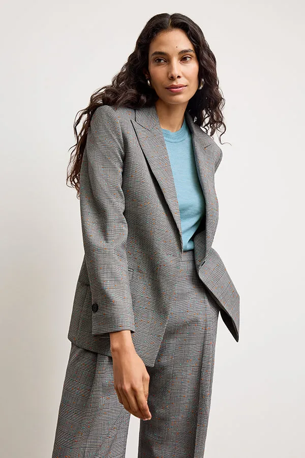 Tyner Director Blazer - Sharkskin :: Mixed Check