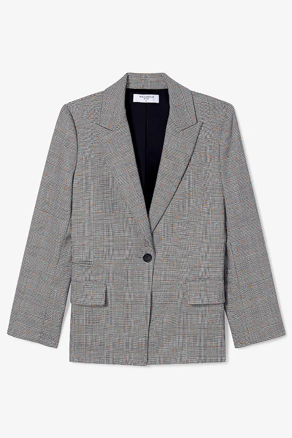 Tyner Director Blazer - Sharkskin :: Mixed Check