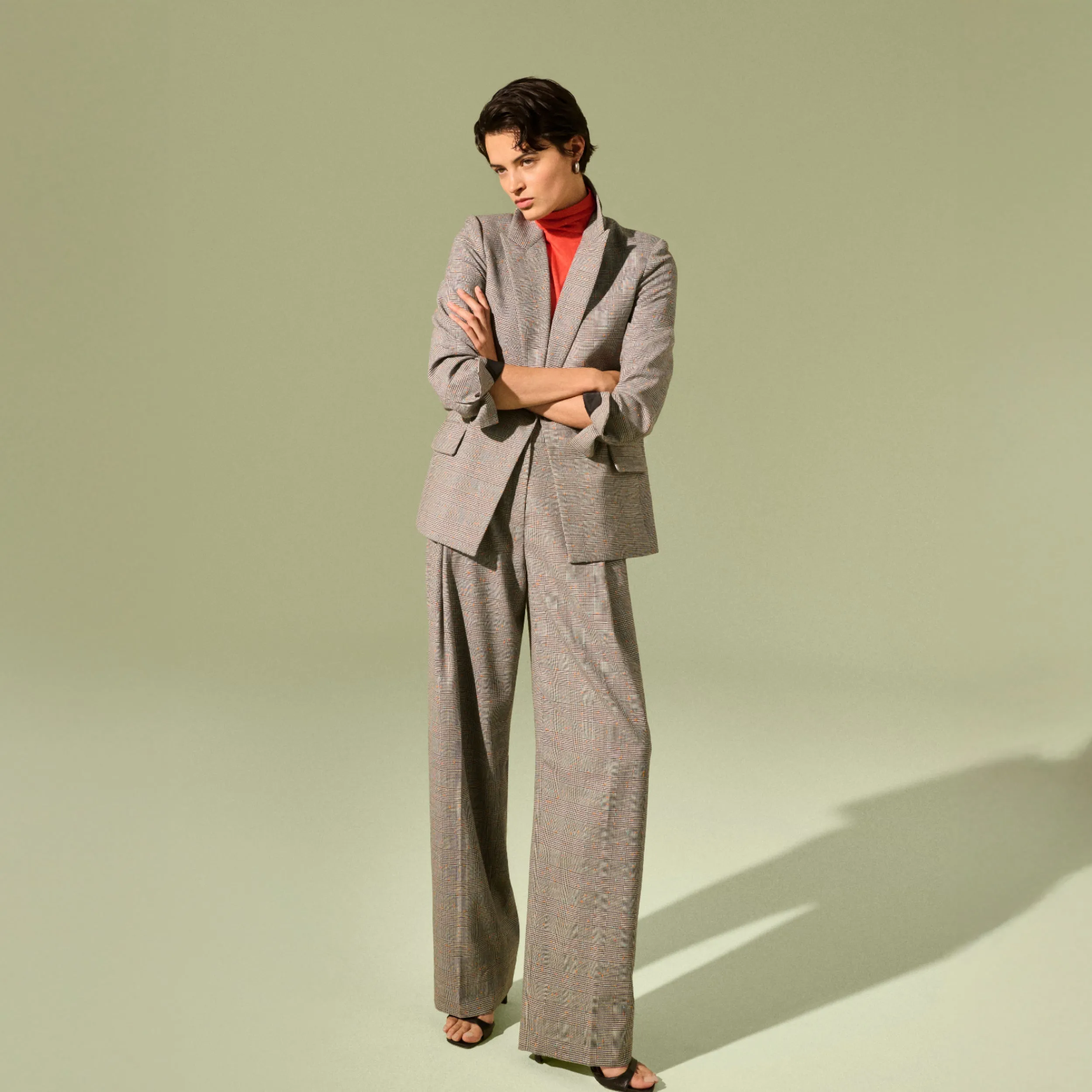 Tyner Director Blazer - Sharkskin :: Mixed Check