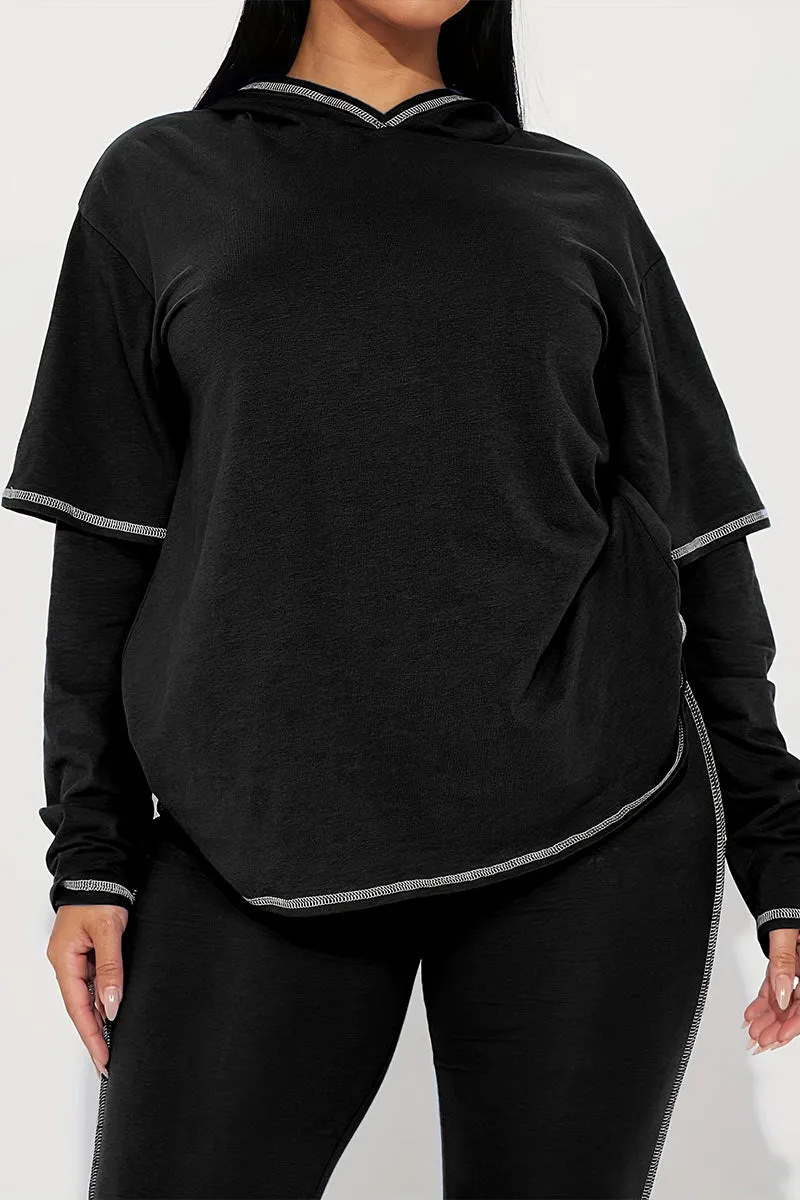 UJ0398 Hoodie and Tights Jogger Set