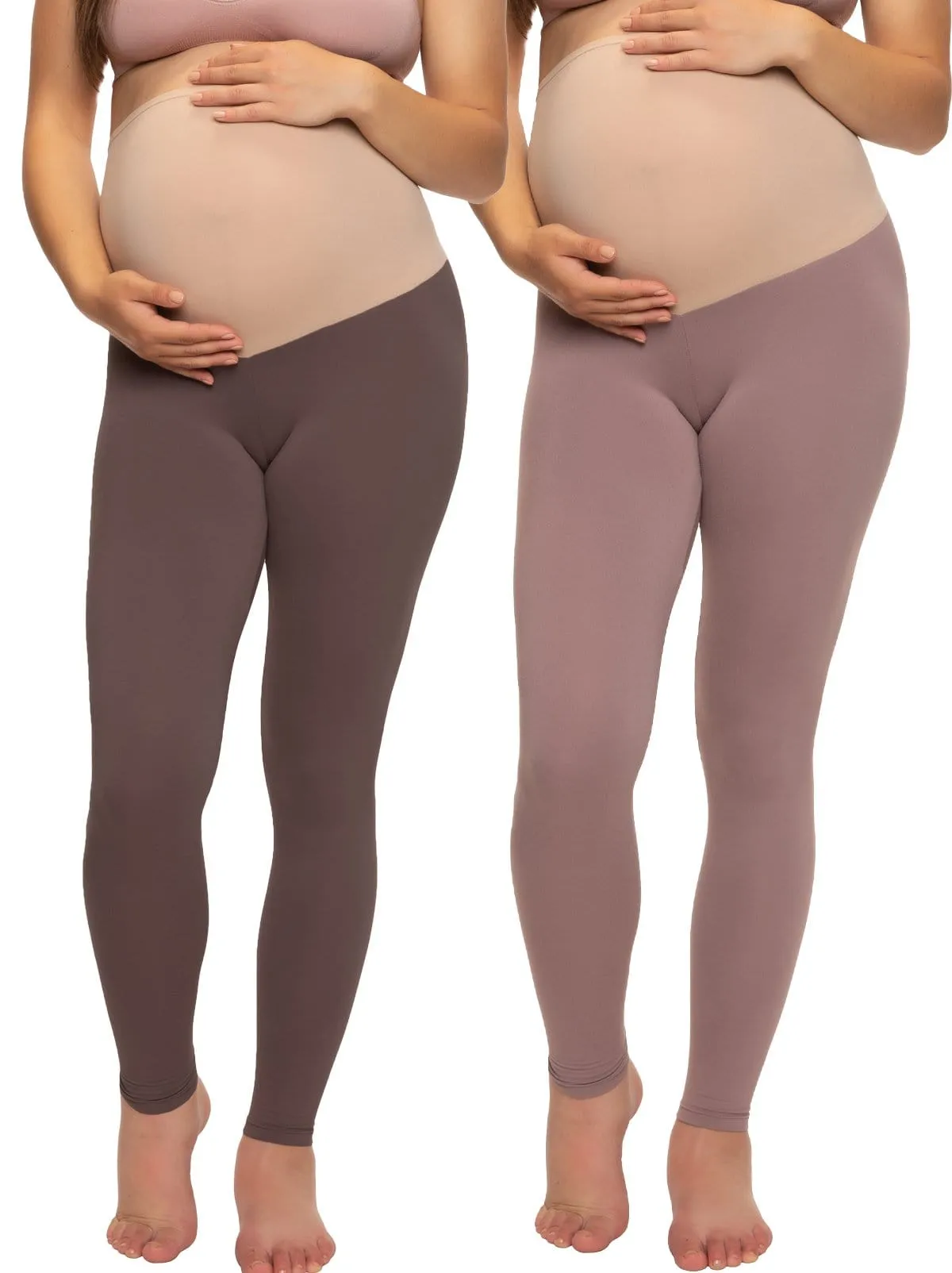 Velvety Soft Maternity Leggings 2-Pack